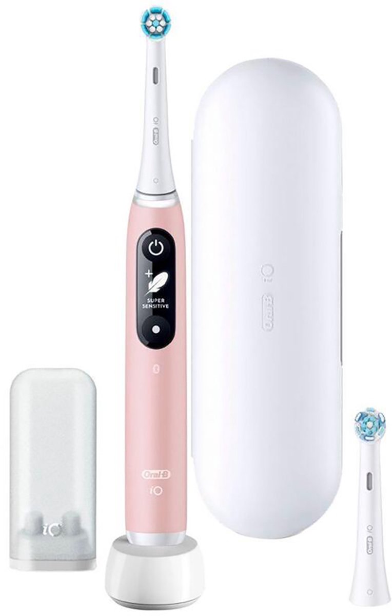 Oral-B Braun Oral-B iO Series 6 Pink Sand 445197 Brosse à dents électrique rose, blanc