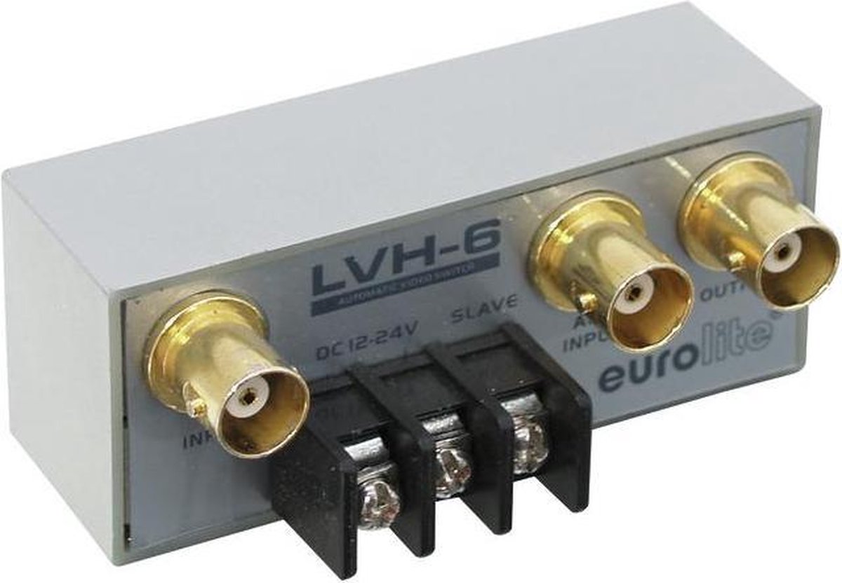 Eurolite LVH-6 Commutateur BNC boîtier métallique