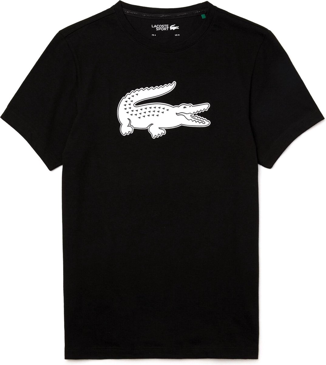 T-Shirt Lacoste Regelmäßig Logo groß Schwarz 2026