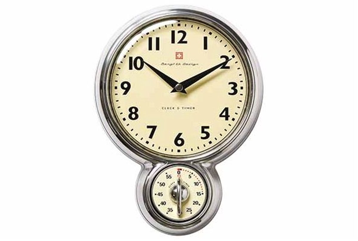 Bengt Ek Design Reloj de pared con timer Bengt Ek Design aluminio