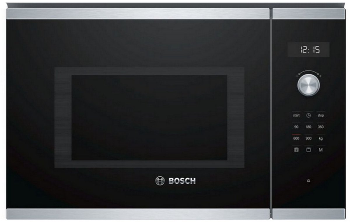 Microondas Integrable con Grill Bosch BEL554MS0 | 25 L | 900W | Inox