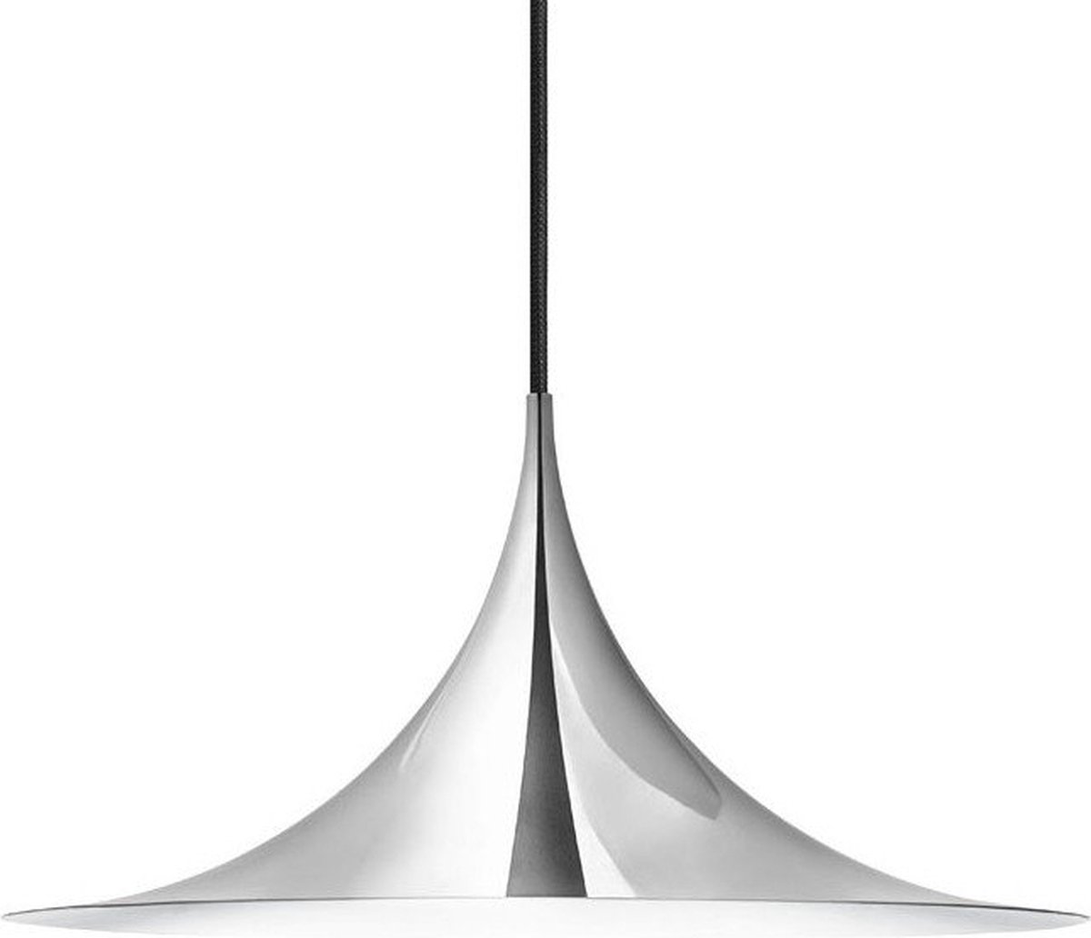 GUBI Lampe à suspension Semi Ø 30 cm Chrome