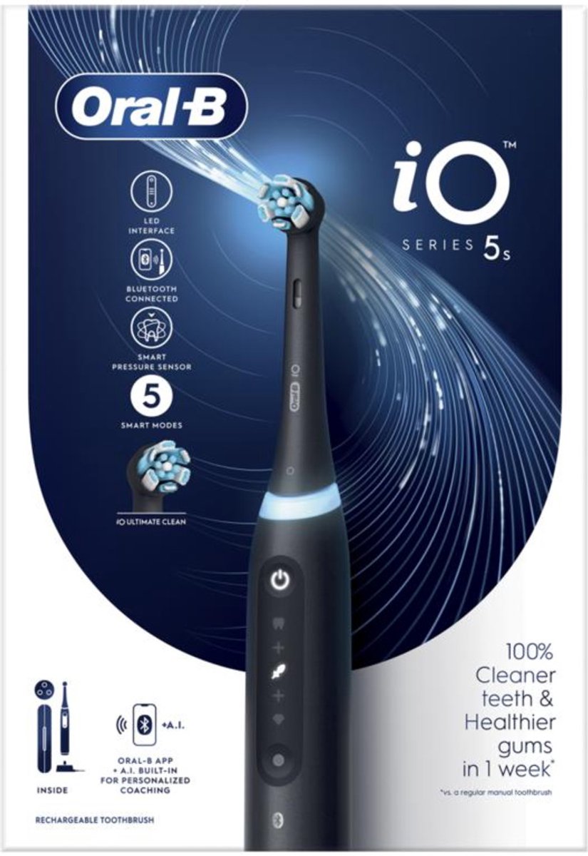 Oral-B iO 5 Adulto Cepillo dental giratorio Negro