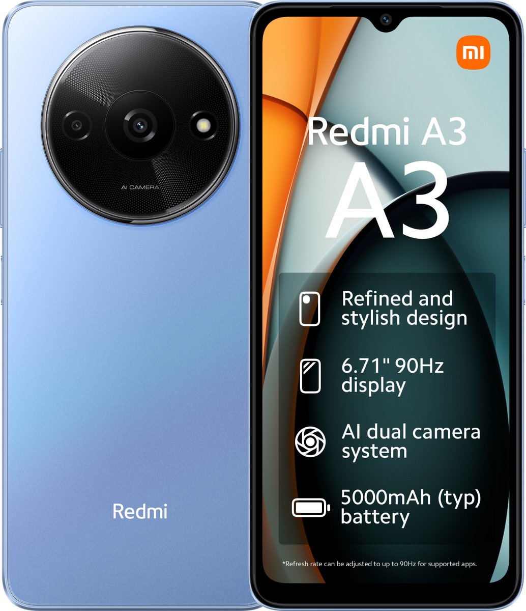 SMARTPHONE XIAOMI REDMI A3 | 4/128GB | STAR BLU