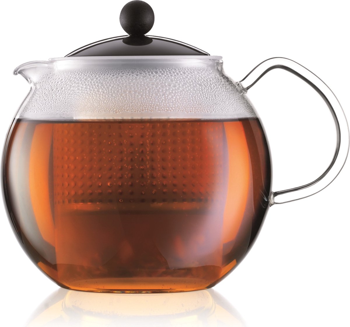 bodum ASSAM F/PLST 1.5 Liter Théière transparent, noir