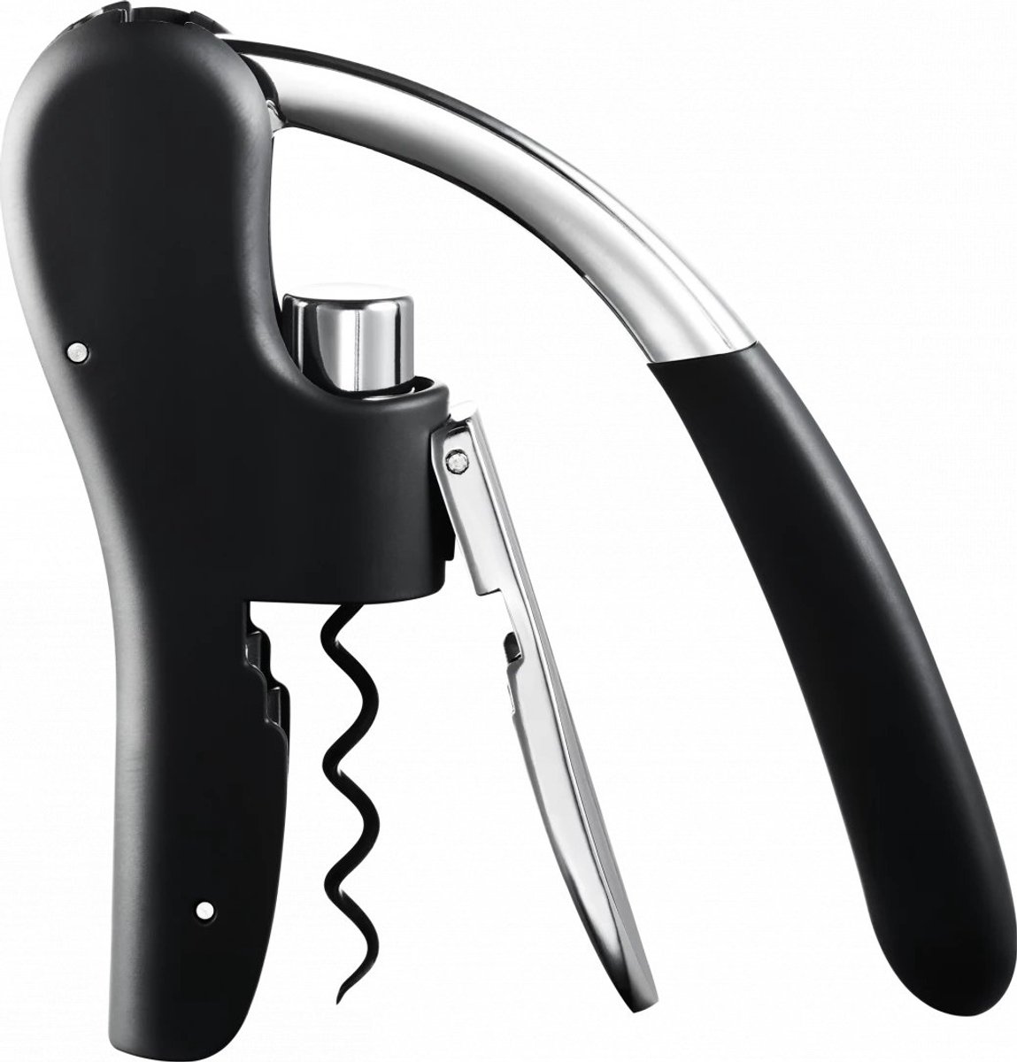 blomus Sacacorchos con cortador de cápsulas Leverman Pro negro