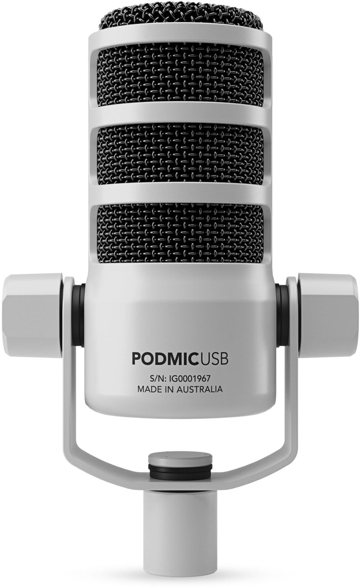 Sur pied Micro USB Rode PodMic USB White Type de transmission (détails):filaire