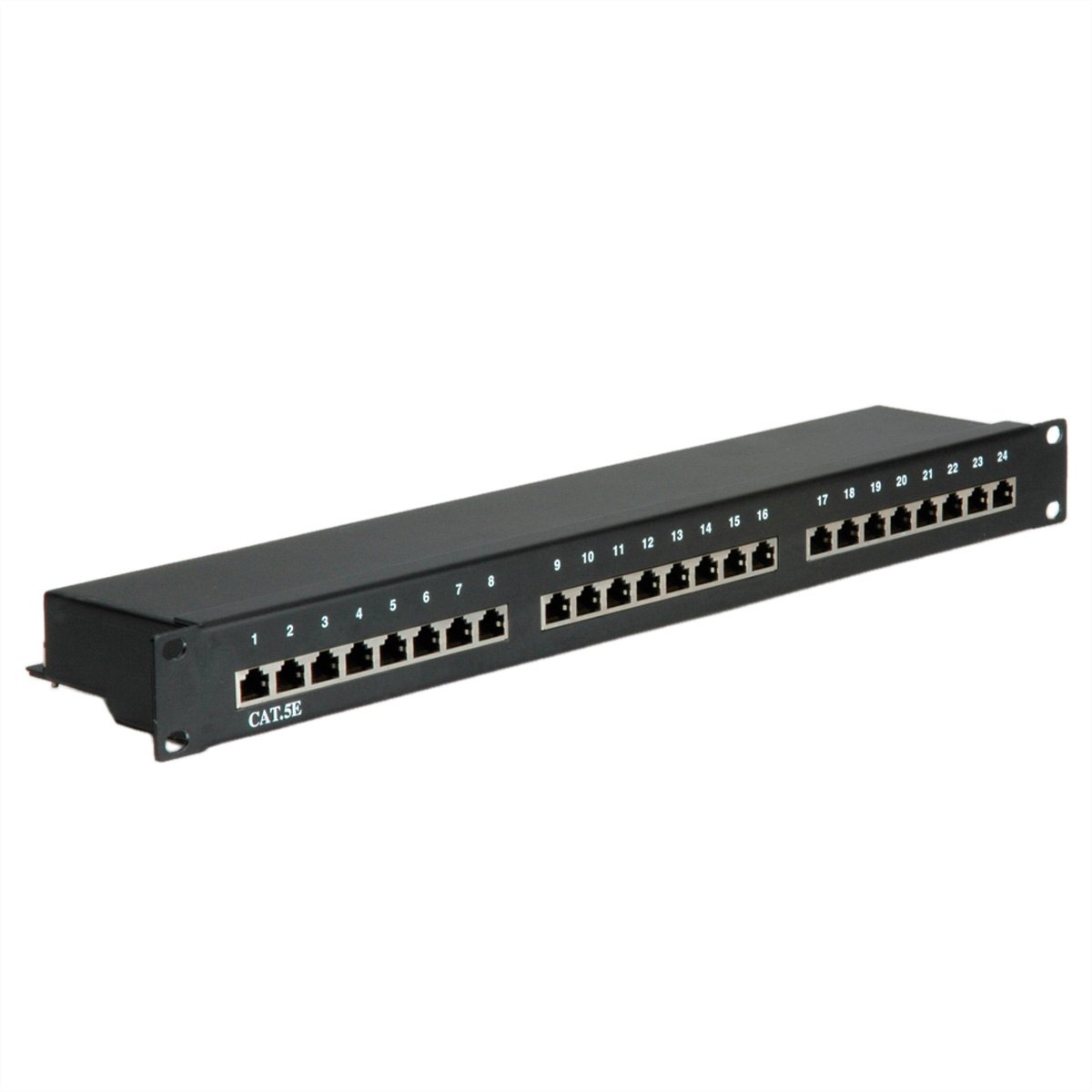 Value 24 ports Panneau de brassage 483 mm (19) CAT 5e 1 UH noir