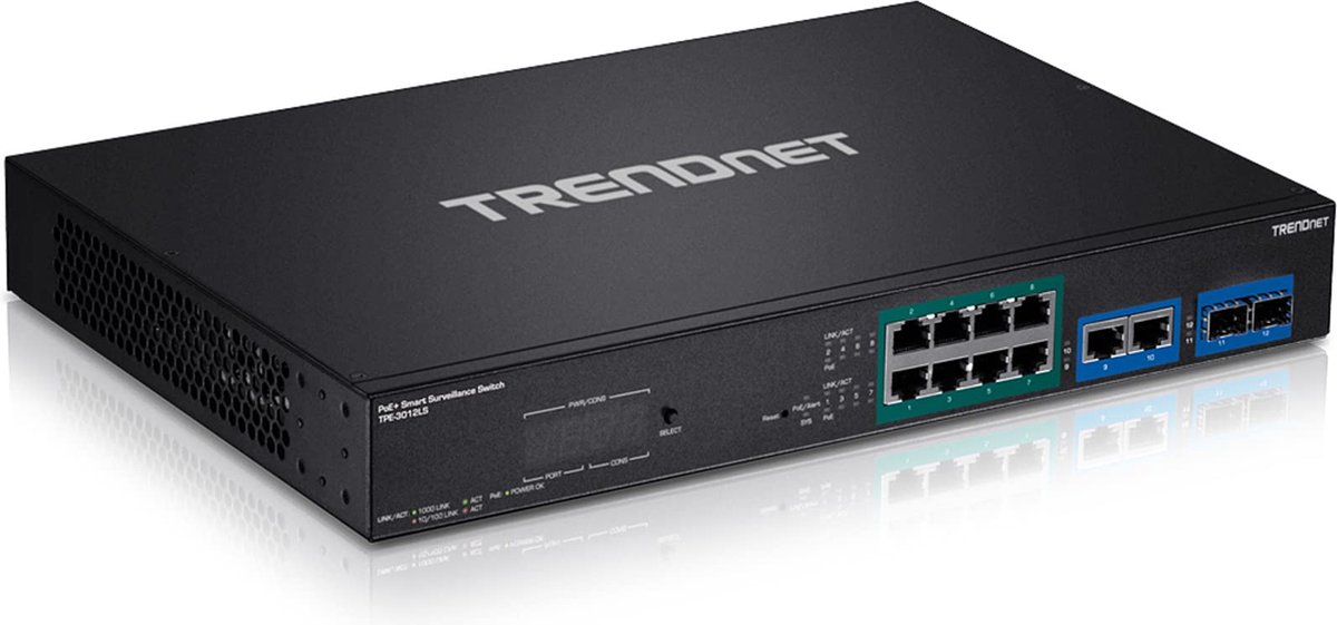 TrendNet TPE-3012LS TPE-3012LS Switch réseau 10 / 100 / 1000 MBit/s fonction PoE