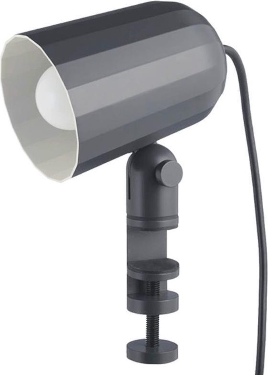 HAY Lámpara con abrazadera Noc clamp gris oscuro