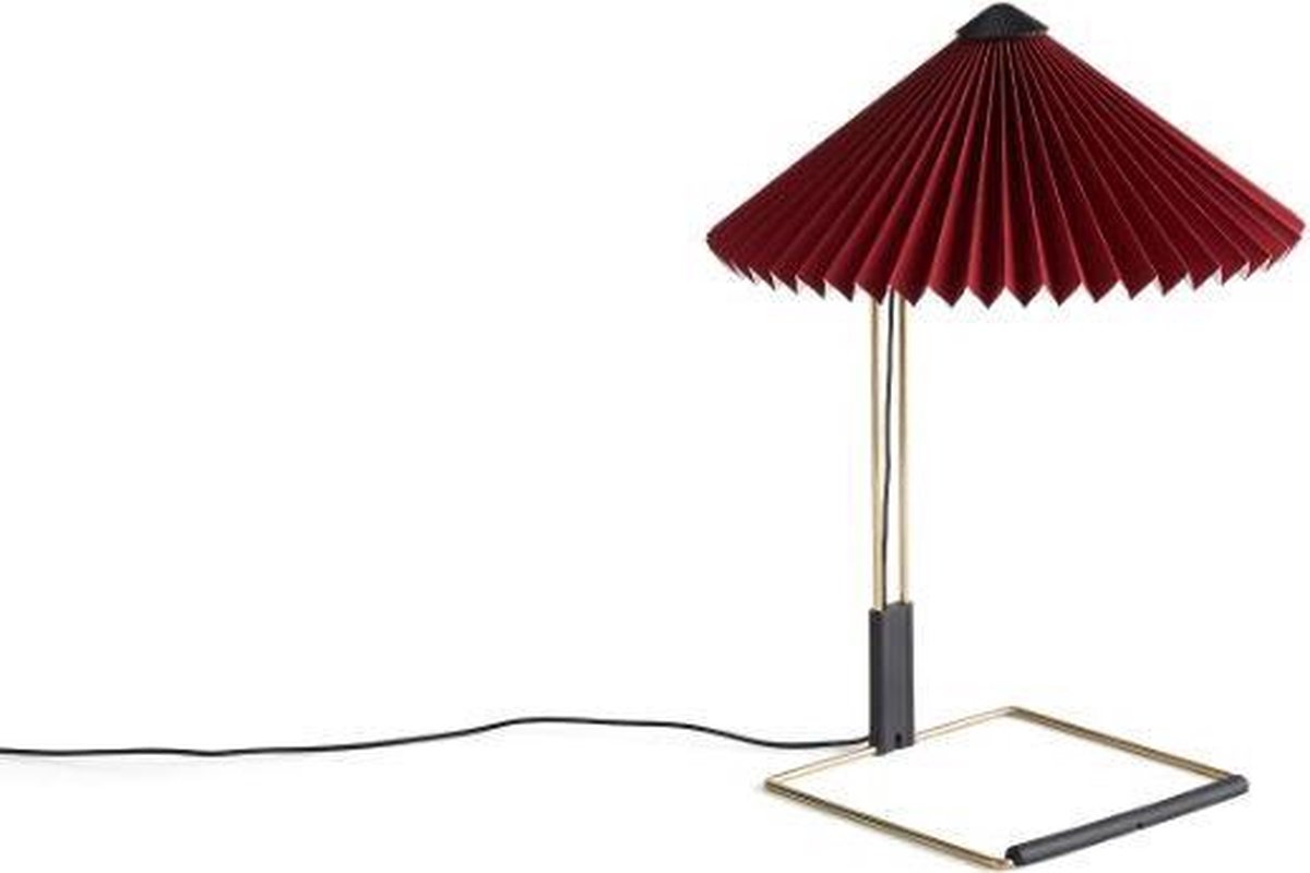 HAY Lámpara de mesa Matin table Ø30 cm Oxide red shade