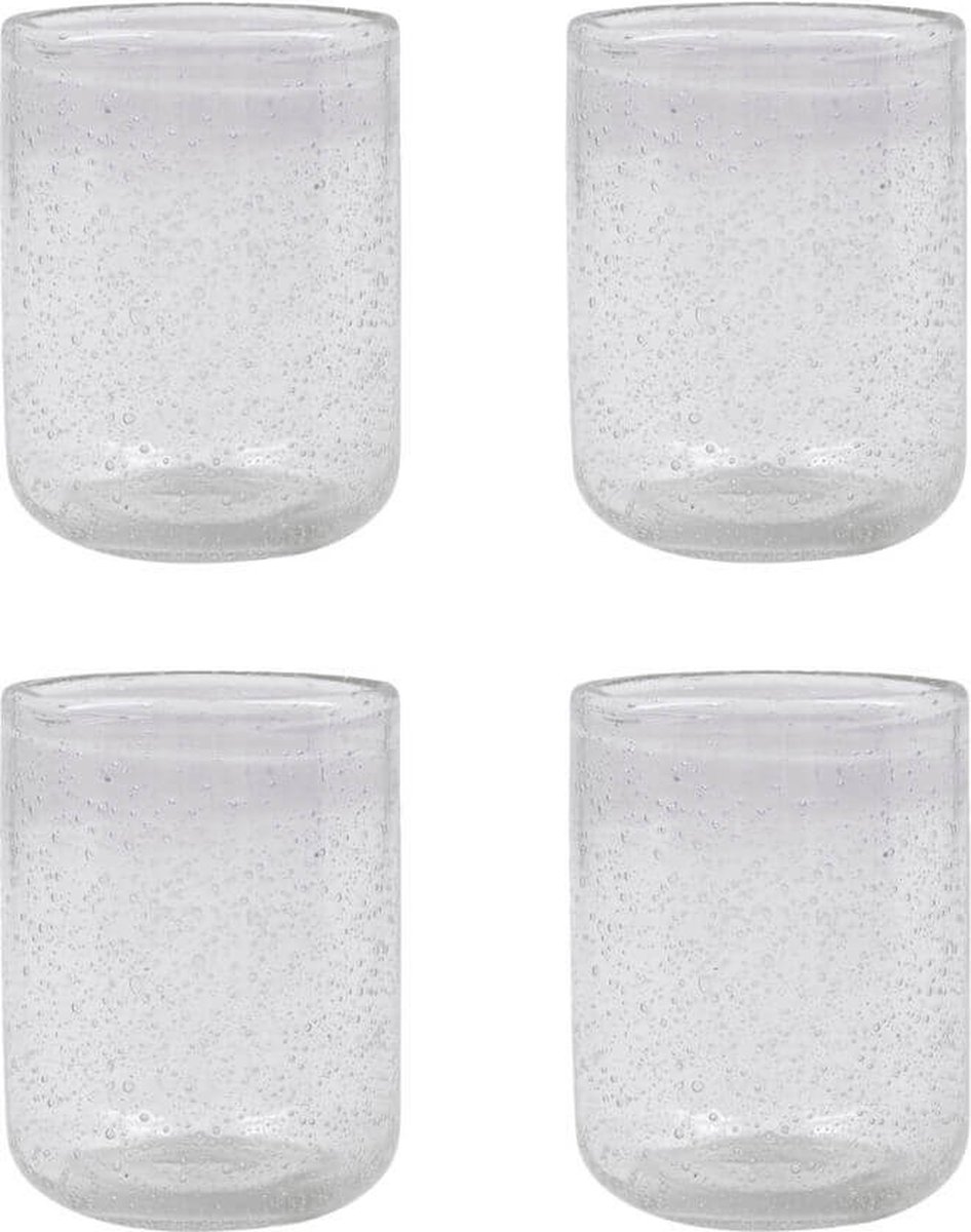 House Doctor 4 Vasos Rich transparente