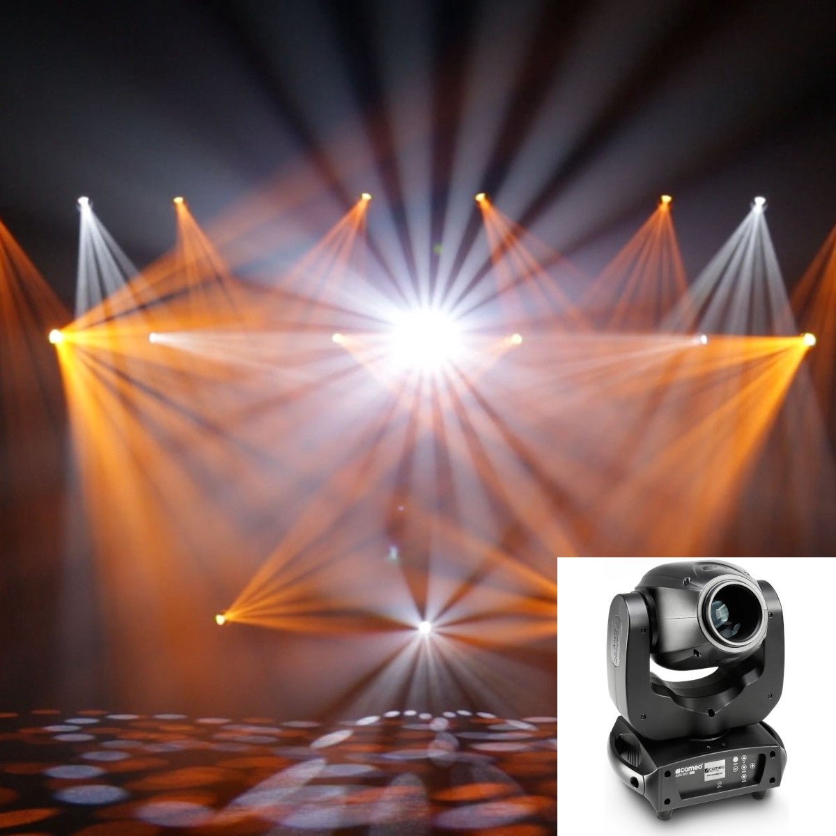 Lyre LED Cameo AURO SPOT 200 Nombre de LED (détails):1 x