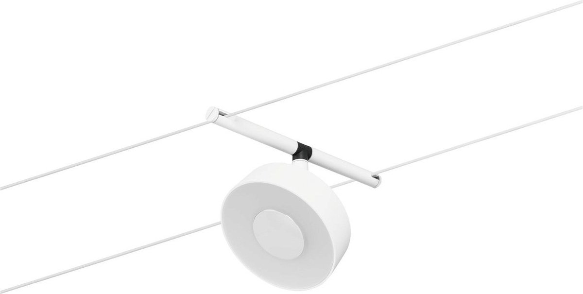 Paulmann WS DC Circle Système complet déclairage sur câble blanc mat, chrome
