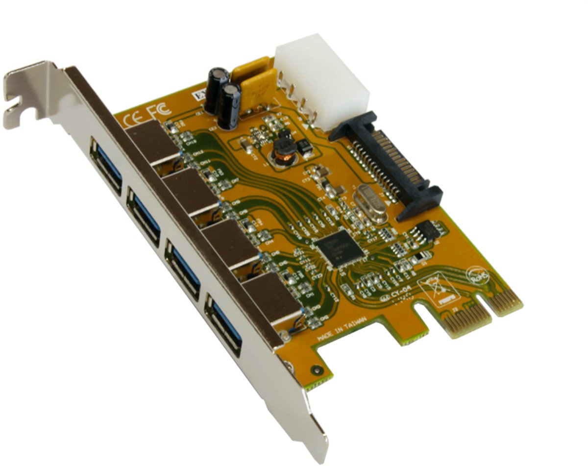 Exsys EXSYS GmbH USB 3.2 Gen1 PCIe Karte mit 4 Ports (Chip-Set Renesas) (EX-11094) Carte PCI-Express