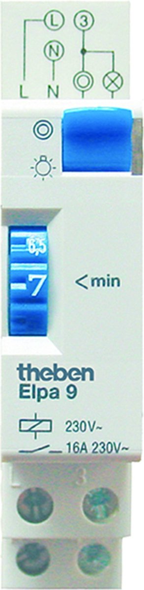 Minuterie descalier profilé 230 V/AC Theben 0090001