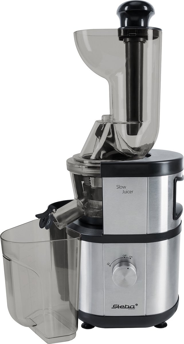 Steba Presse-agrumes E 400 400 W avec pied acier inoxydable, noir