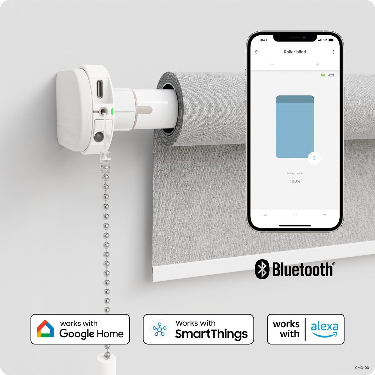 MotionBlinds Retrofit Motor for Roller Blinds with Bluetooth