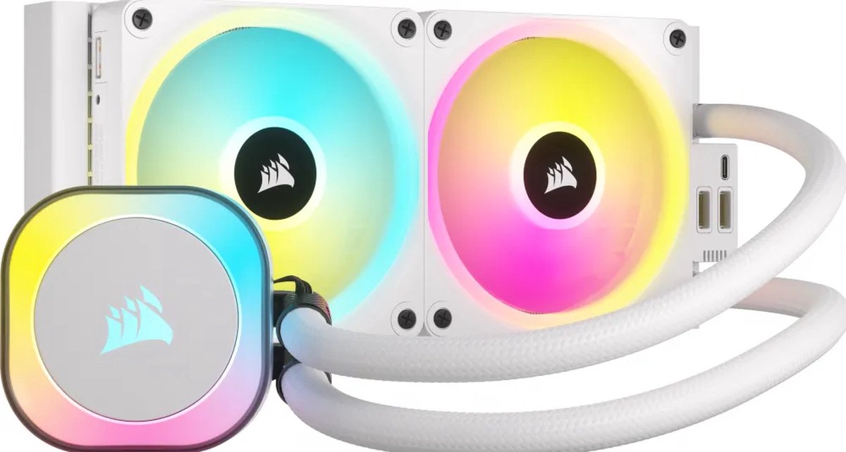 Corsair iCUE LINK H100i RGB - White - CPU Vandkøling - Max 37 dBA