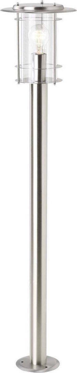 Lampadaire extérieur Brilliant York 60 W acier inoxydable 103 cm
