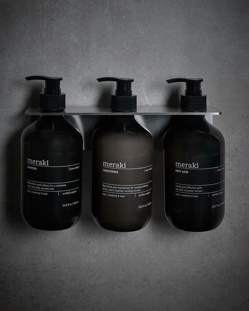 Meraki Porte-clés Meraki Argent brossé, pour 3 bouteilles