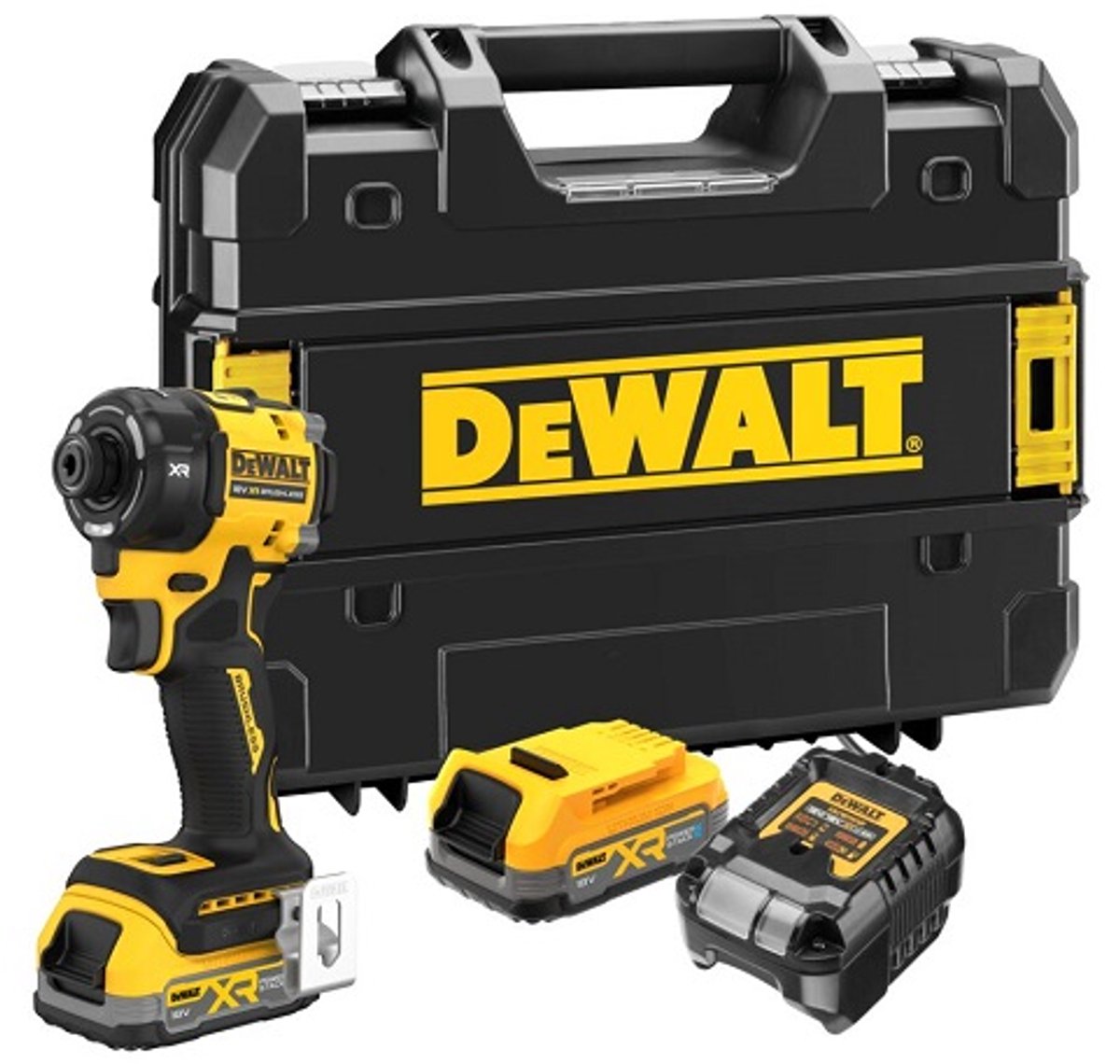DEWALT DCF870E2T-QW DCF870E2T-QW Clé à chocs sans fil 18 V Nombre d’accus fournis 2 1.7 Ah brushless, + 2 batteries, + chargeur