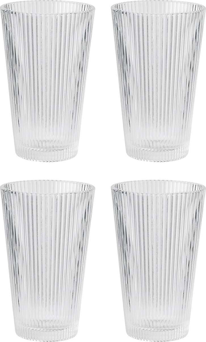 Stelton 4 Vasos Pilastro 35 cl Clear