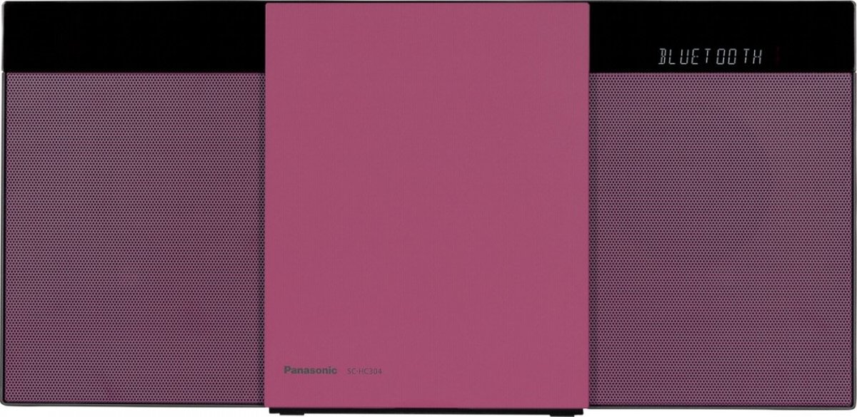 Panasonic SC-HC304EG-R Chaîne stéréo AUX, CD, FM, DAB+, USB, 2 x 10 W rouge