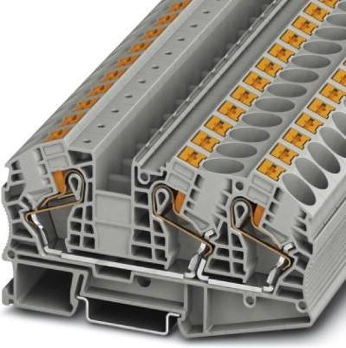 Phoenix Contact 3208760 Borne de passage Push-In gris 25 pc(s)