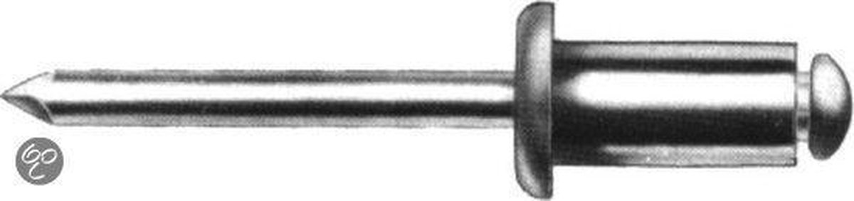 Gesipa 1433500 Rivet aveugle acier aluminium 500 pc(s)