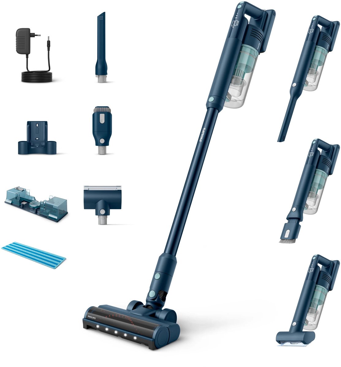 Philips Stangstøvsuger 5000 Series XC5141 - vacuum cleaner - cordless - stick/handheld - sage