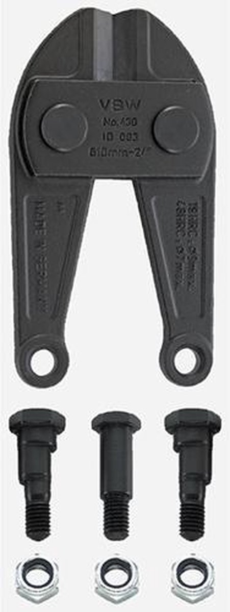 VBW Tête de coupe pour coupe-boulons 130 mm