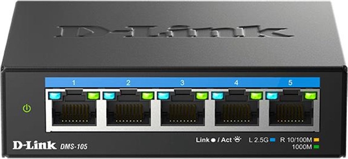 D-Link DMS-105 5-Port Multi-Gigabit Unmanaged Switch