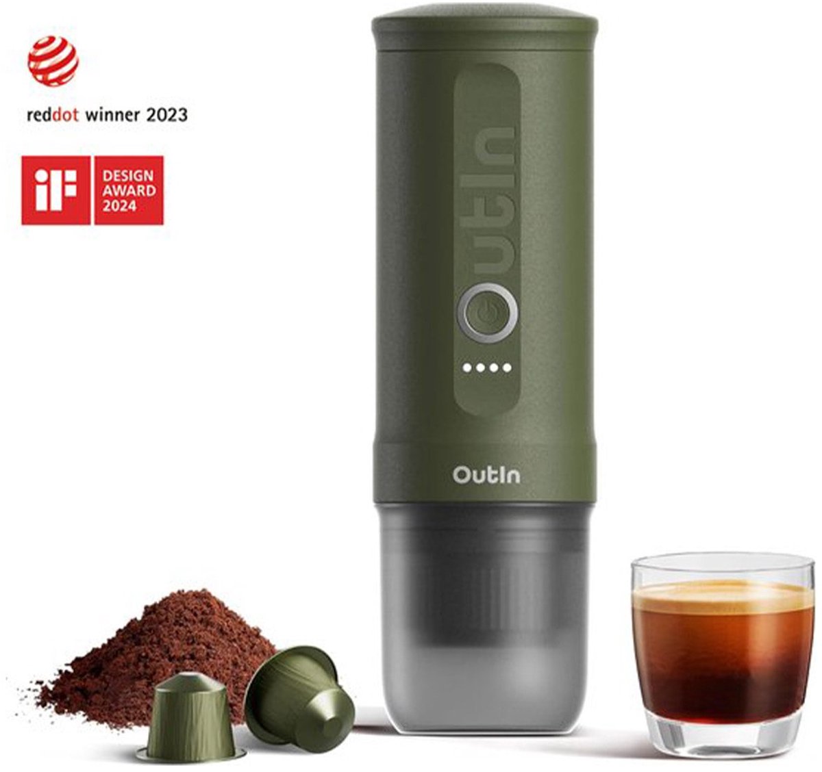 OUTIN Nano 7500mAh Portable Coffee Maker (Green)