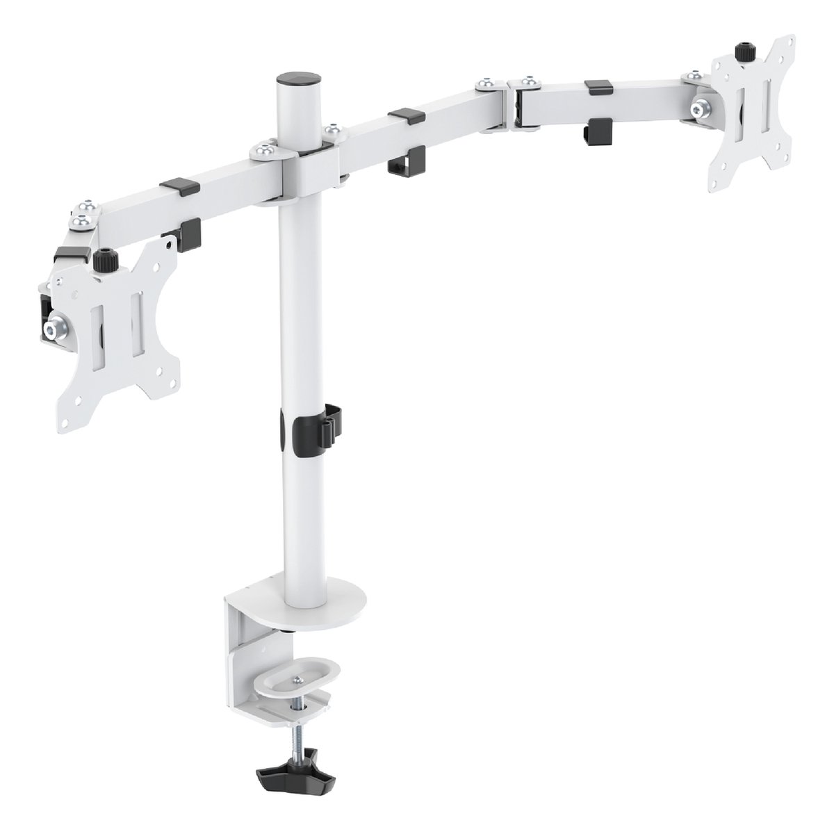 Deltaco Dual Monitor Desk Mount for 13"-32" screens - Hvid