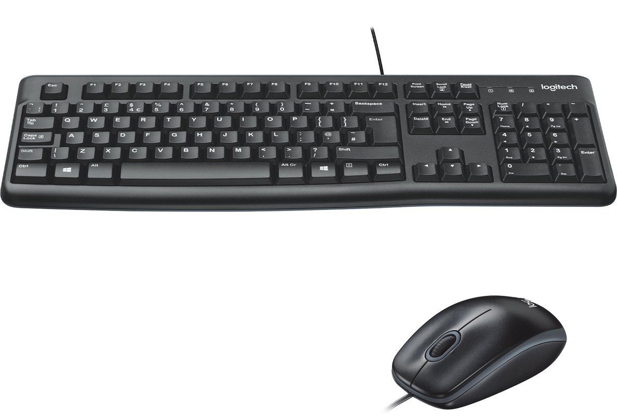 Logitech MK120 Desktop - US - Tastatur & Mus sæt - Amerikansk engelsk - Sort