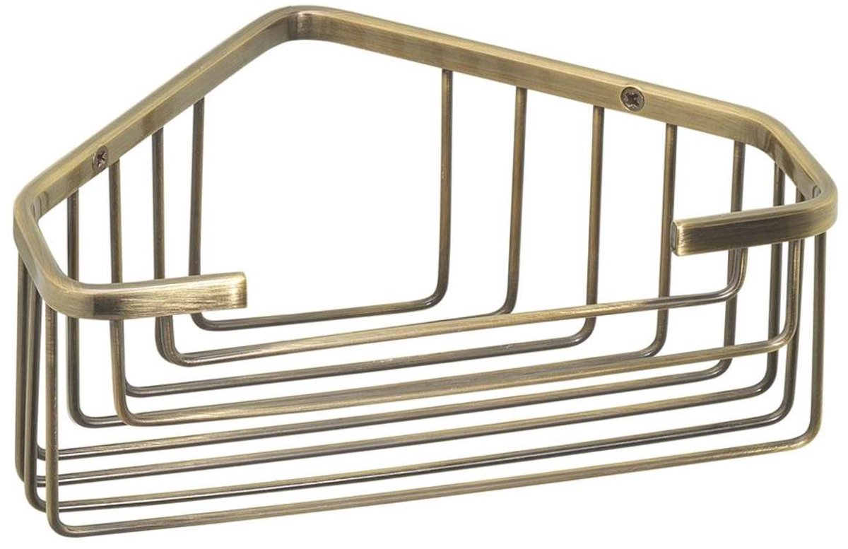 Gedy Corner Soap Basket Bronze Brass