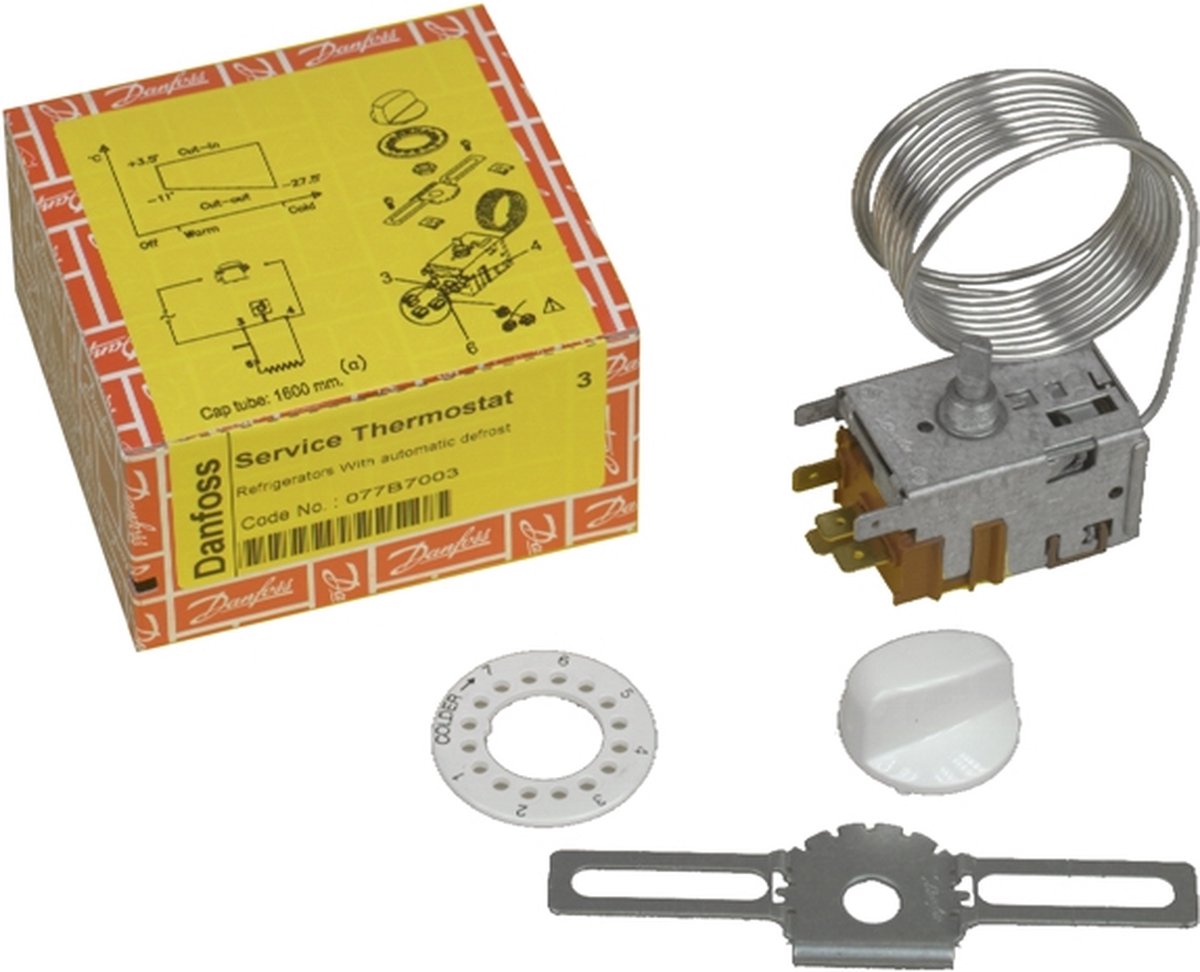 Danfoss Servicetermostat nummer 3 077B7003 køl