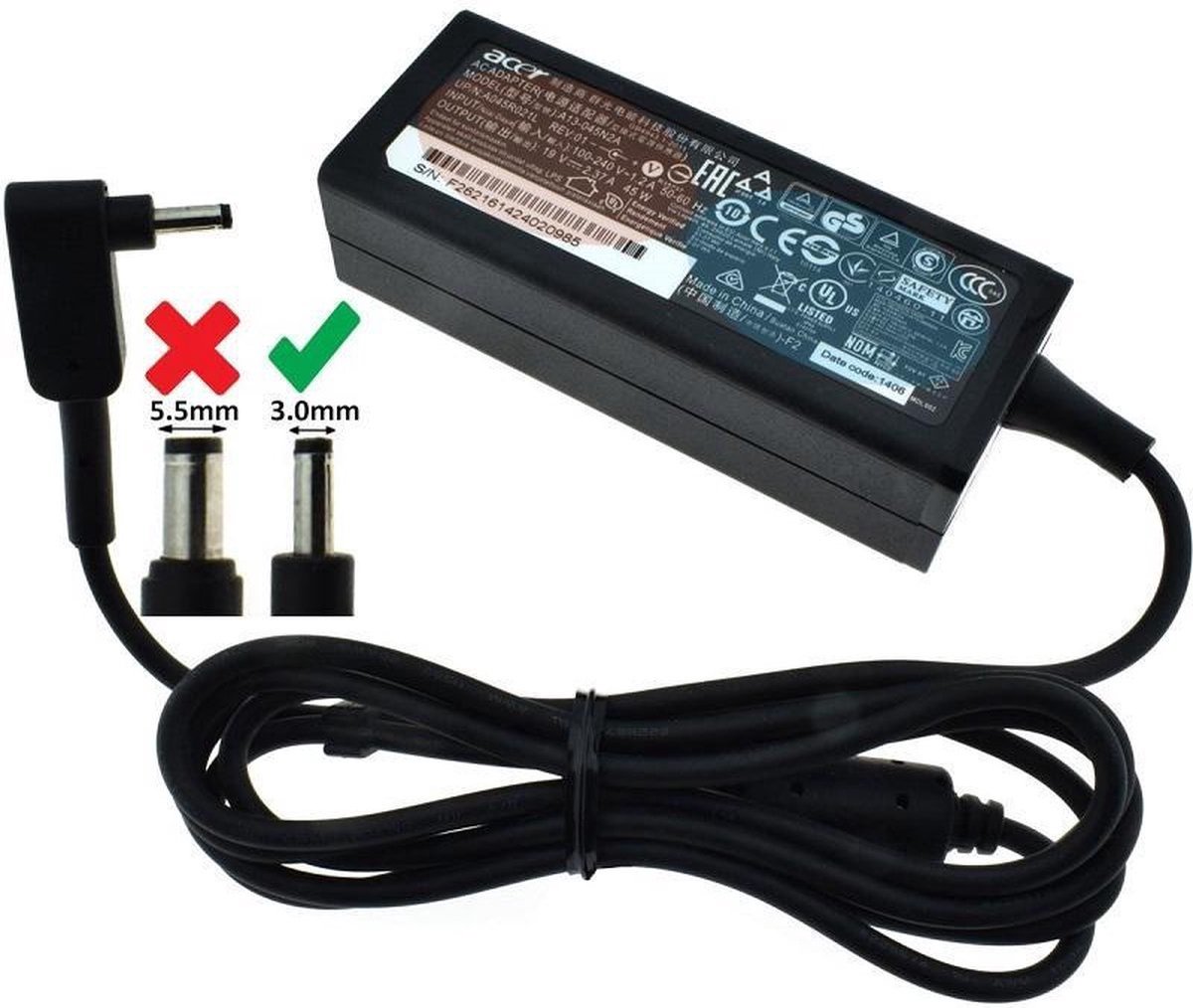 Acer 45W Adapter