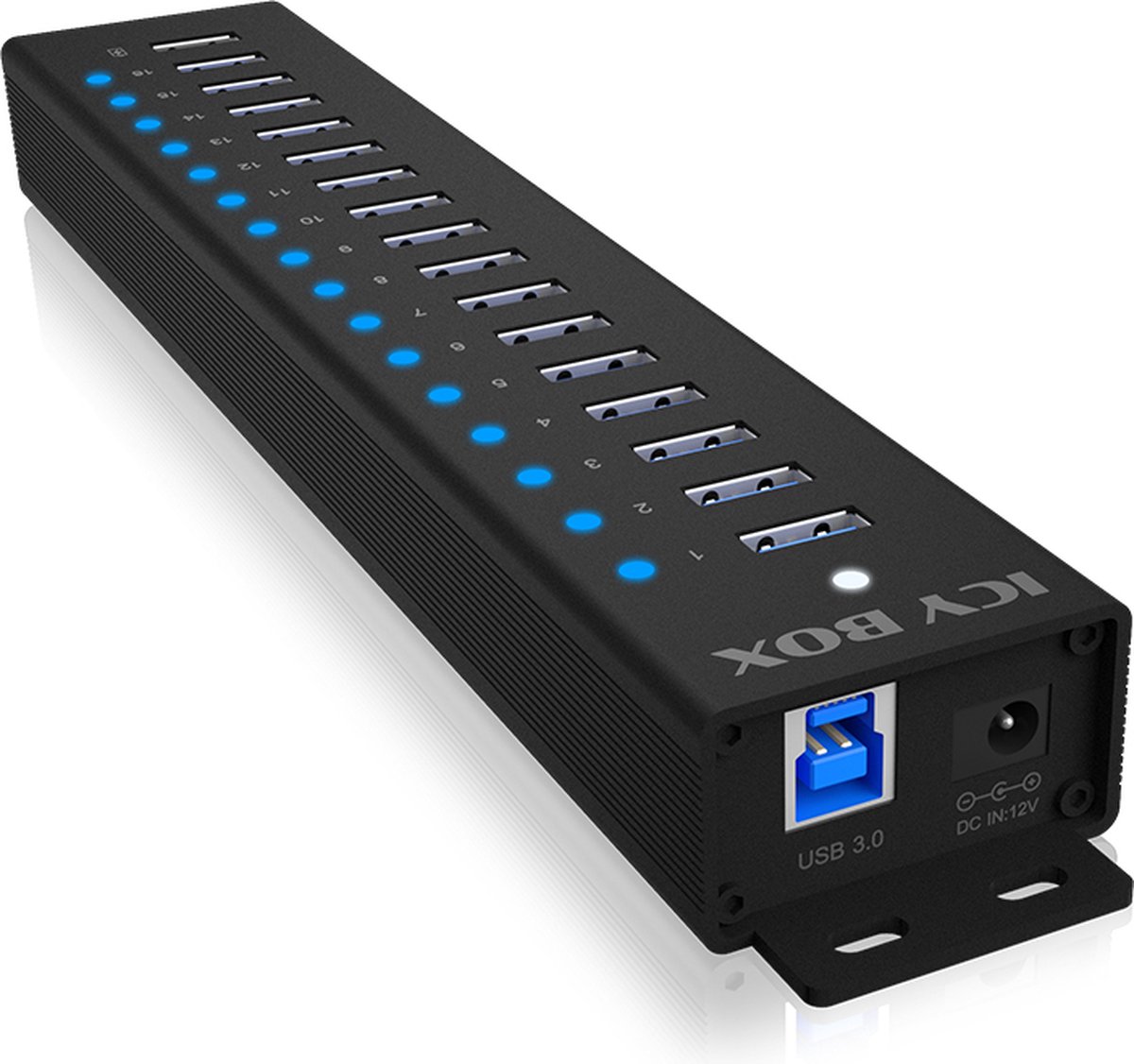 ICY BOX IB-HUB1717-U3 USB hub - 17 ports - Sort