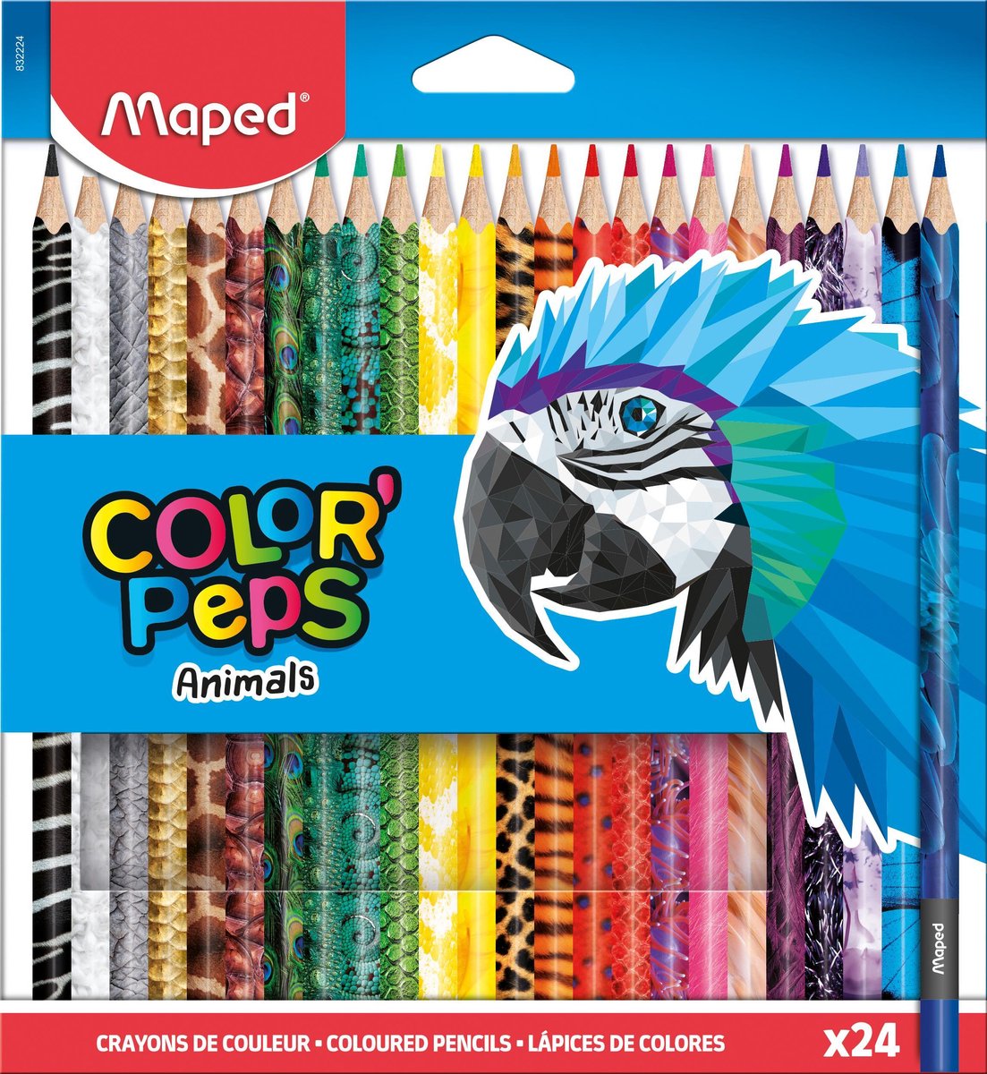 Maped Color'Peps Animals farveblyanter x24