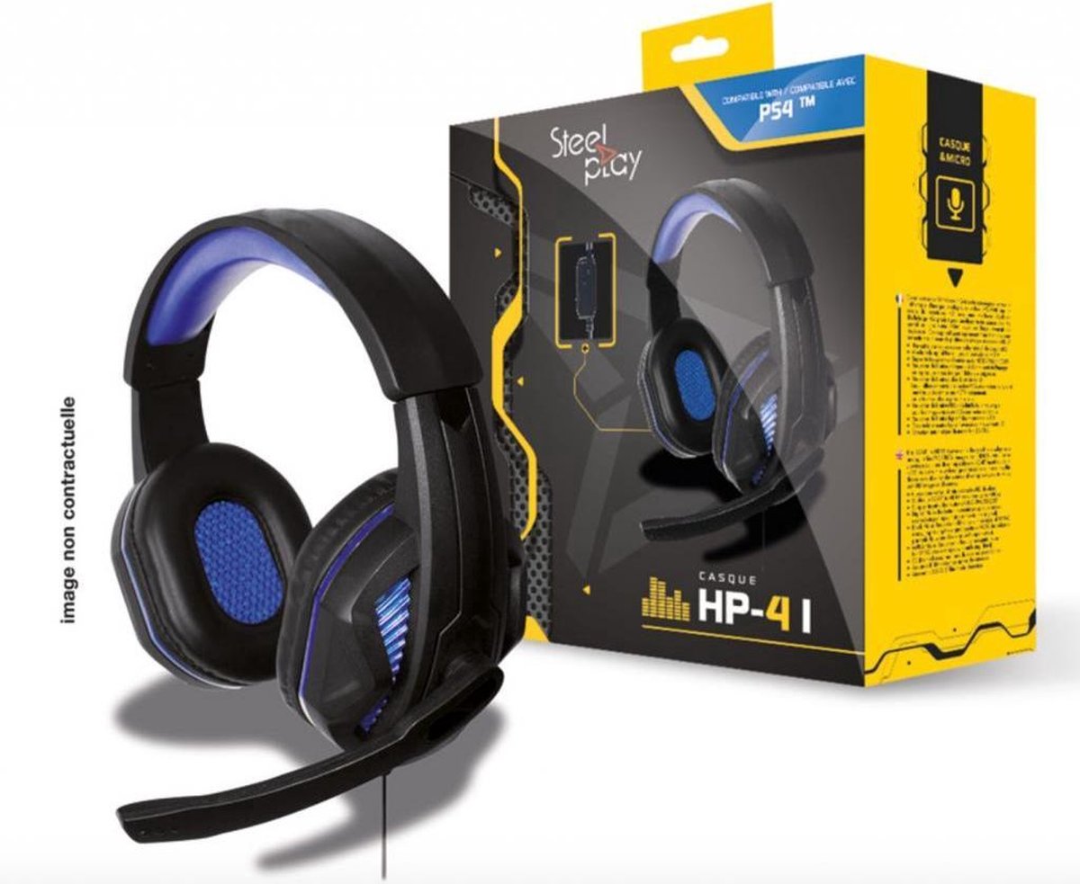Steelplay HP-41 Wired Gaming Headset - Wired Headset - Sony PlayStation 4