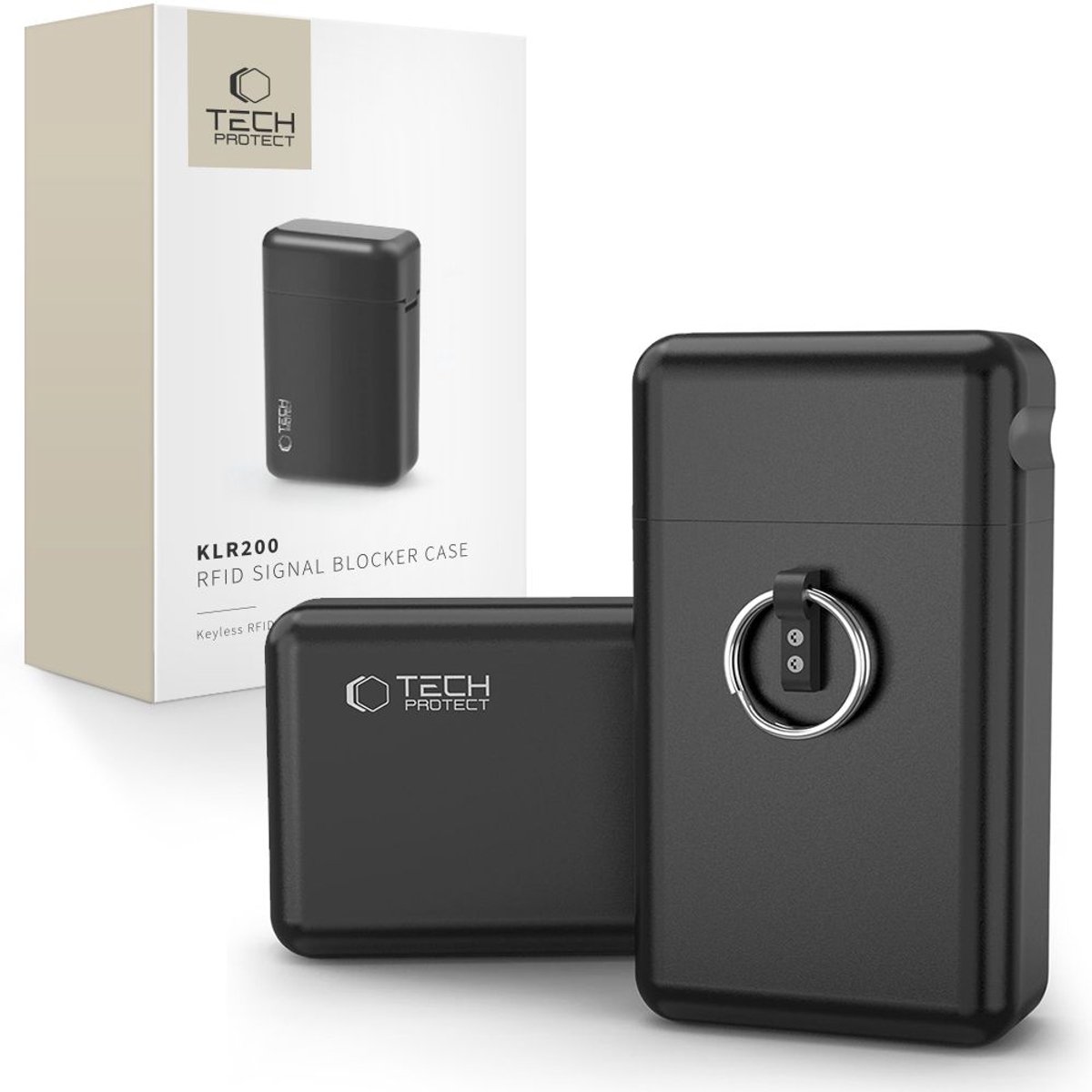 Tech-Protect KLR200 Metal RFID Locking Car Key Case - Black