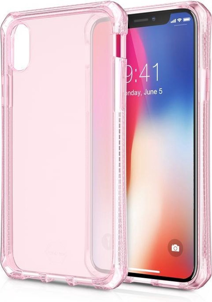 ITSKINS SPECTRUM CLEAR cover til iPhone XS / X® - Lyserød