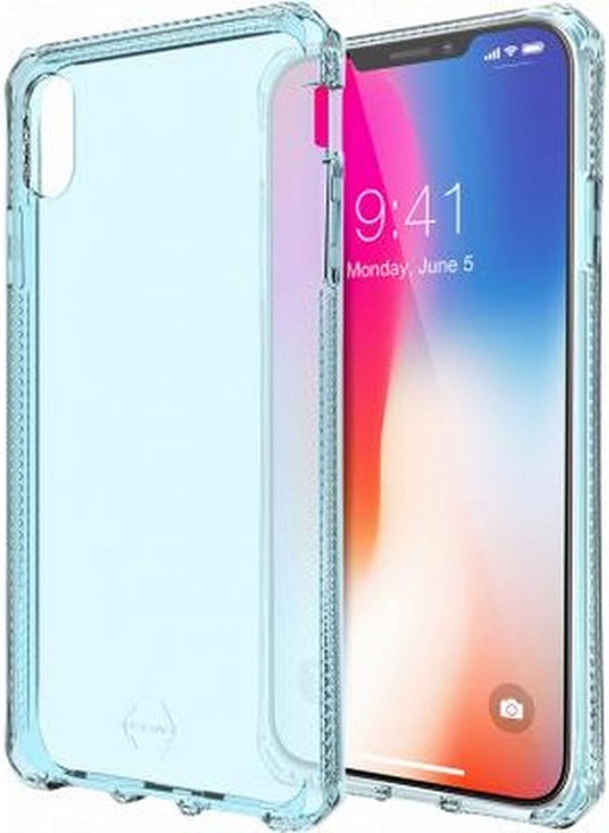 ITSKINS SPECTRUM CLEAR cover til iPhone XS Max® - Lyseblå