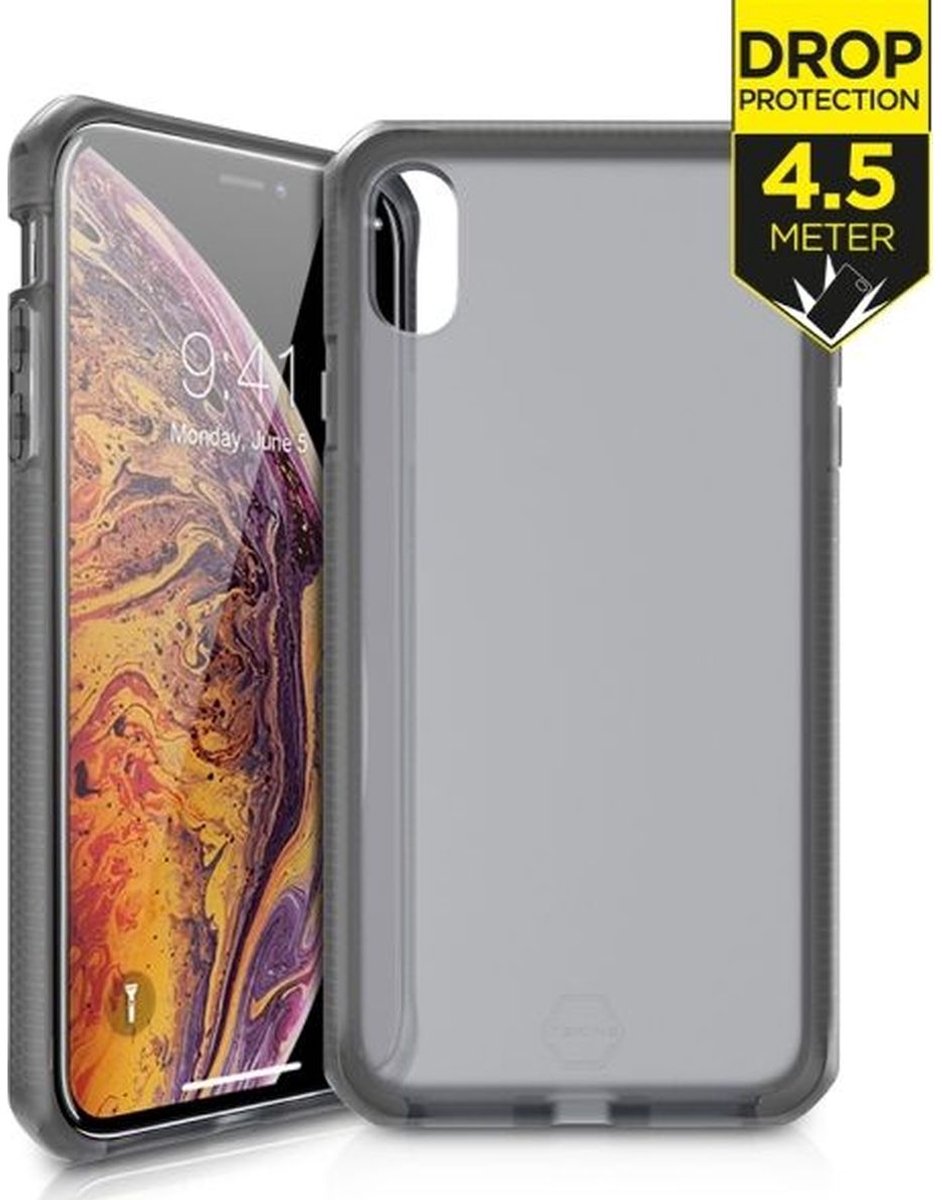 ITSKINS SUPREME FROST cover til iPhone XS Max® - Grå og sort