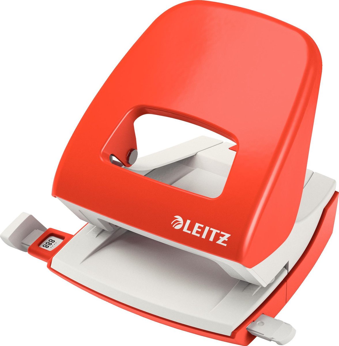 Leitz Hulapparat 5008 NeXXt, 2-huls 30 ark Lys rød