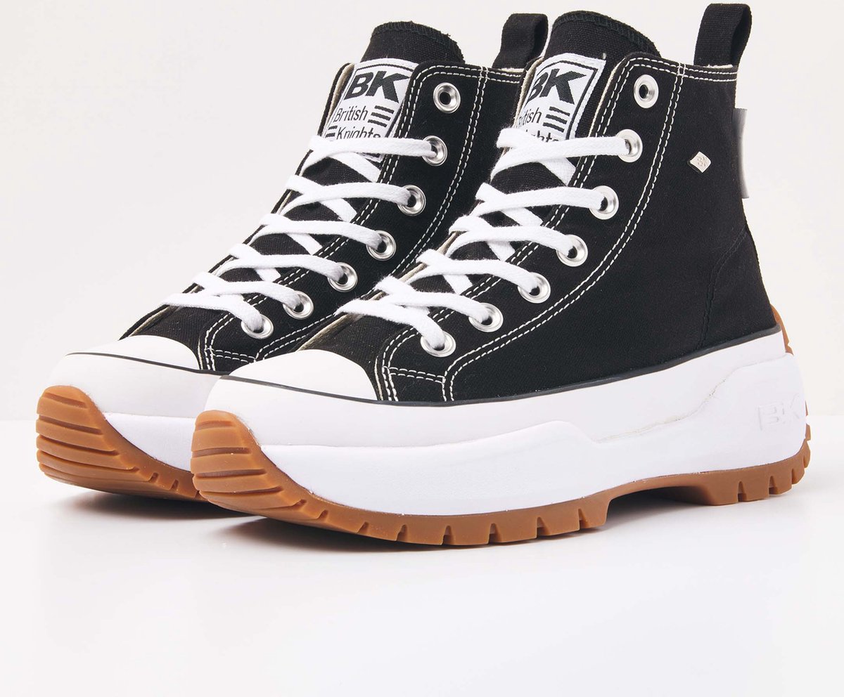 British-Knights Kaya Mid Fly Sneaker Textil Schwarz 38 schwarz