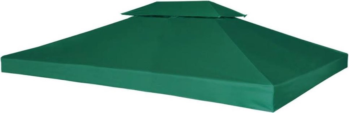 vidaXL Pavillon-Dachplane Ersatzdach 310 g/m² Grün 3x4 m grün