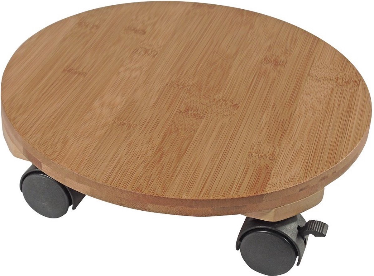 NATURE Rollbare Pflanzenablage - Verbund Bambus - H8 x Ø30 cm